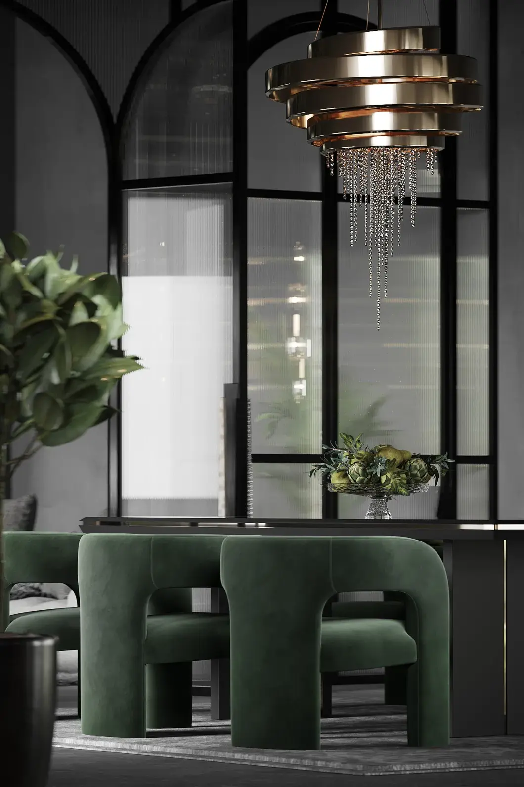 Art Deco Chandelier - 3