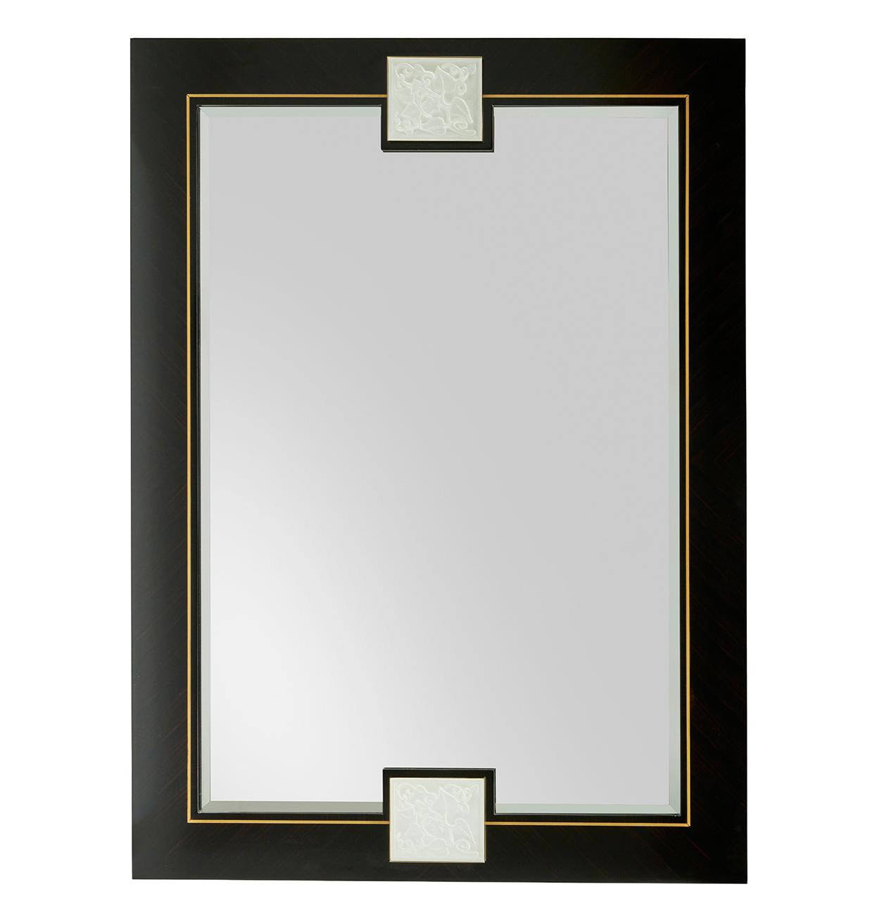 Ebony Brass Wall Mirror