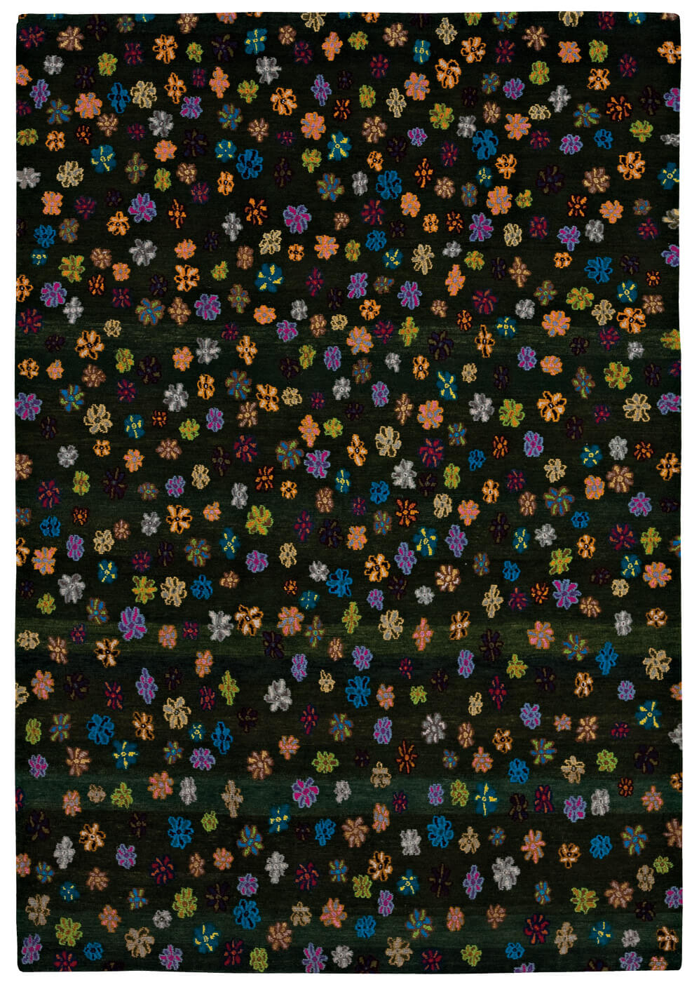 Flowers Multi Hand-Knotted Rug