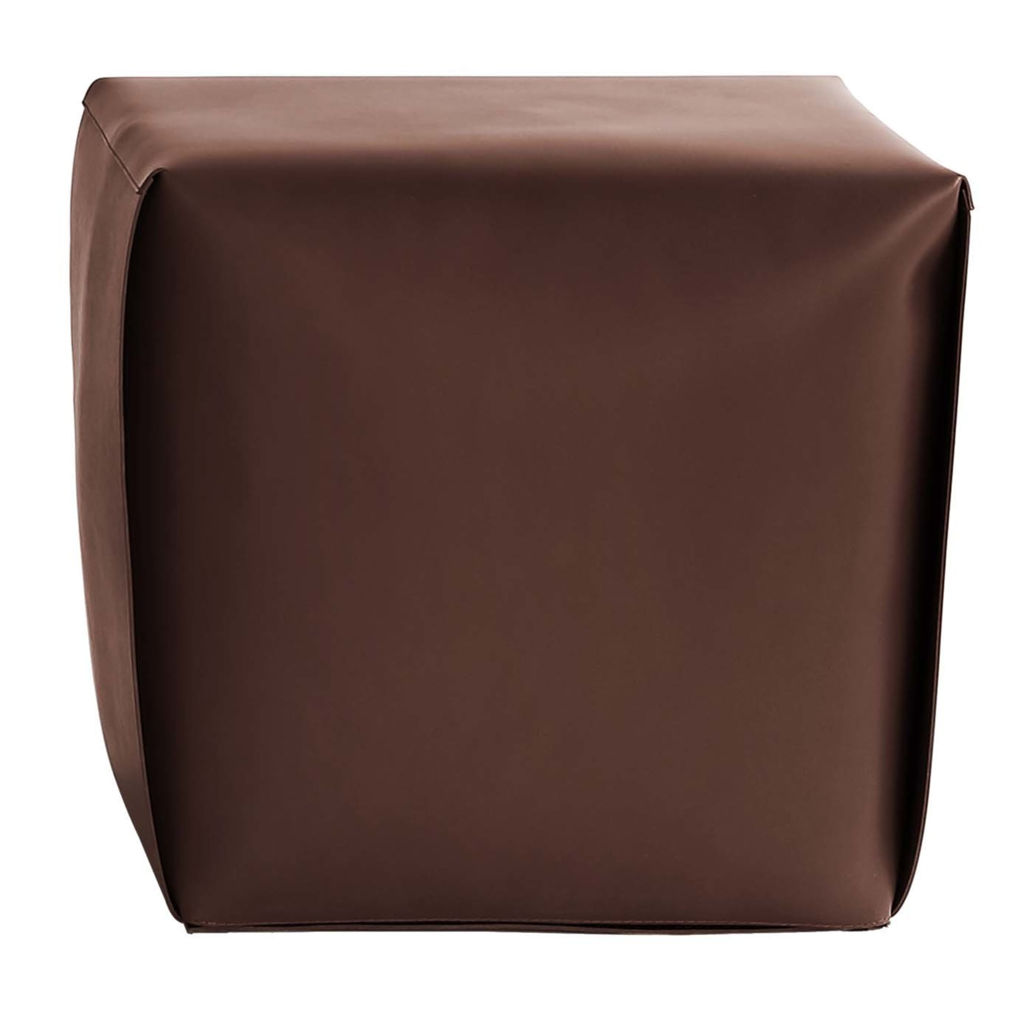 Tall Bao Leather Ottoman