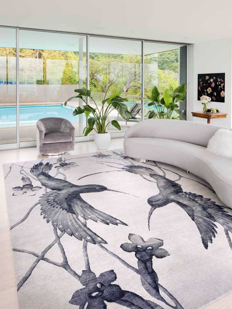 Hummingbirds Exquisite Handmade Rug