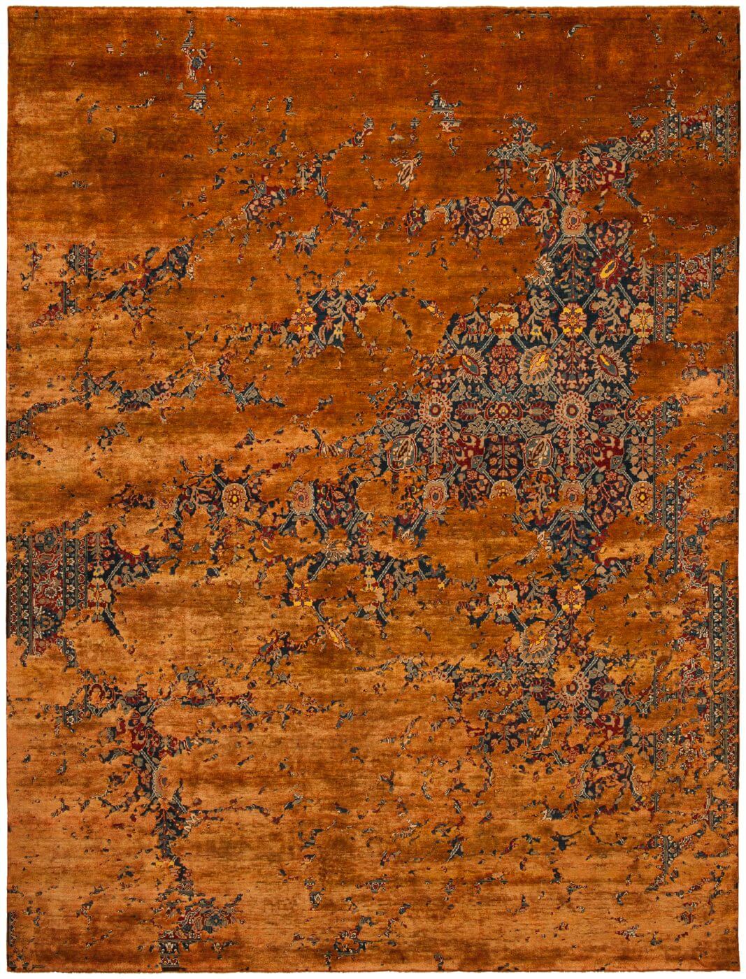 Tabriz Hand-knotted Brown Rug