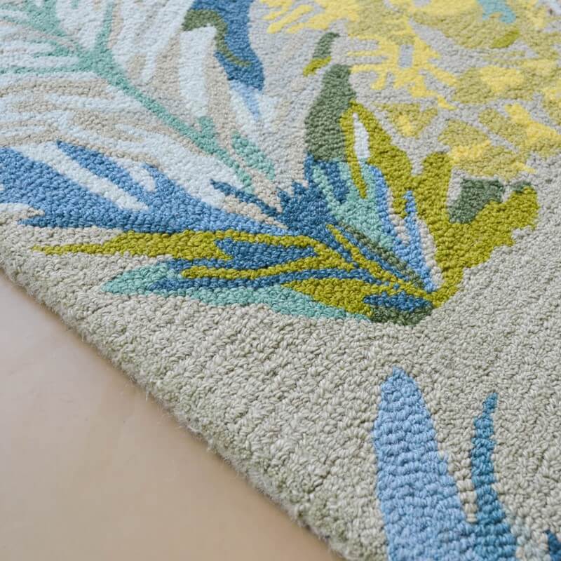 Floral Hand Tufted Wool Rug