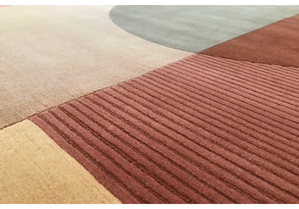 Geometric Wool Hand-Tufted Rug