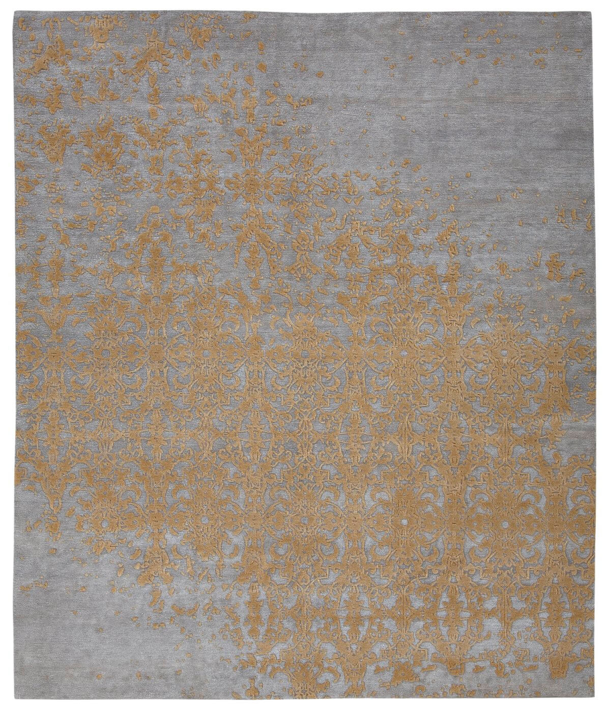 Faded Hand-knotted Beige Rug