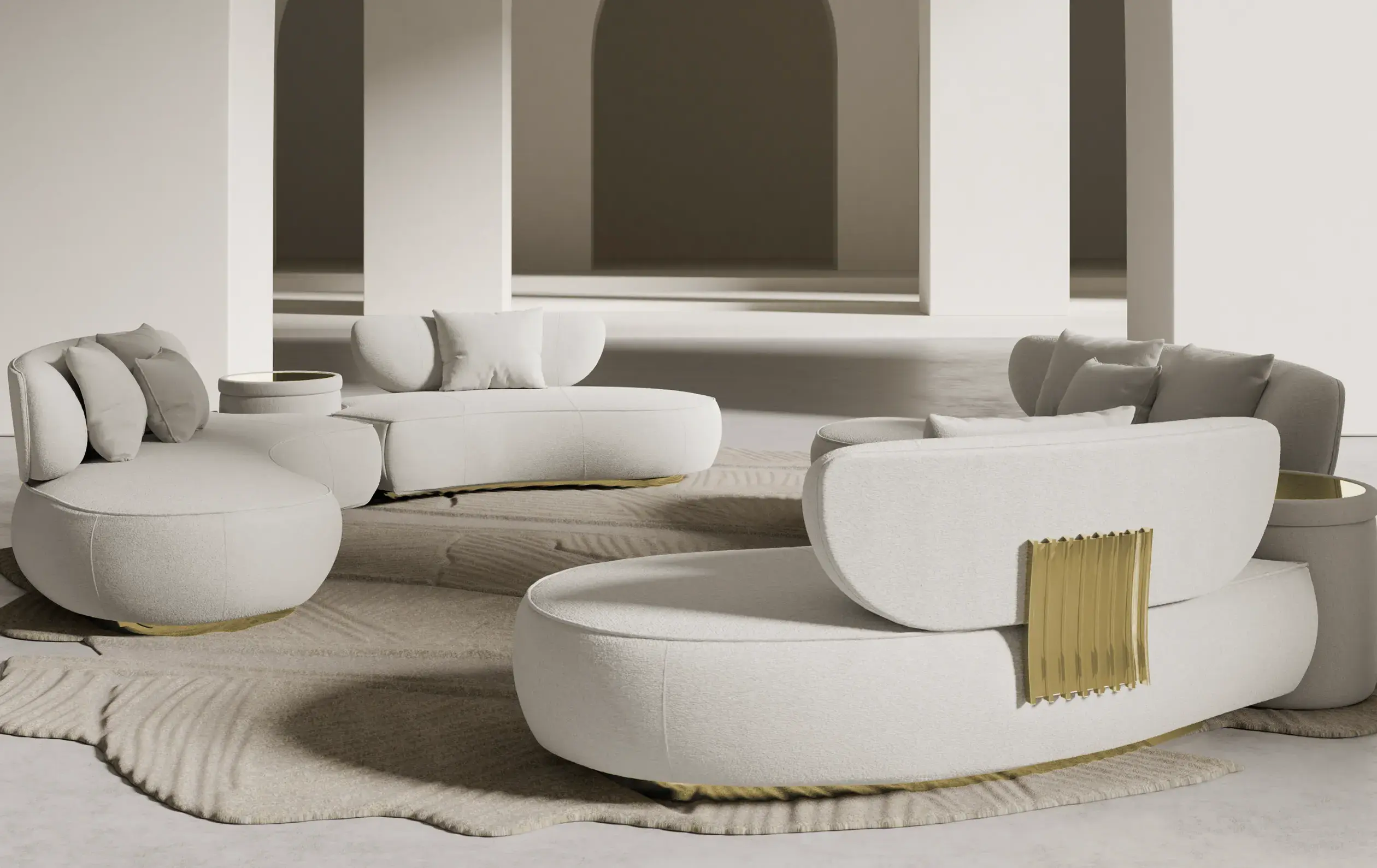 Lattice Round Sofa