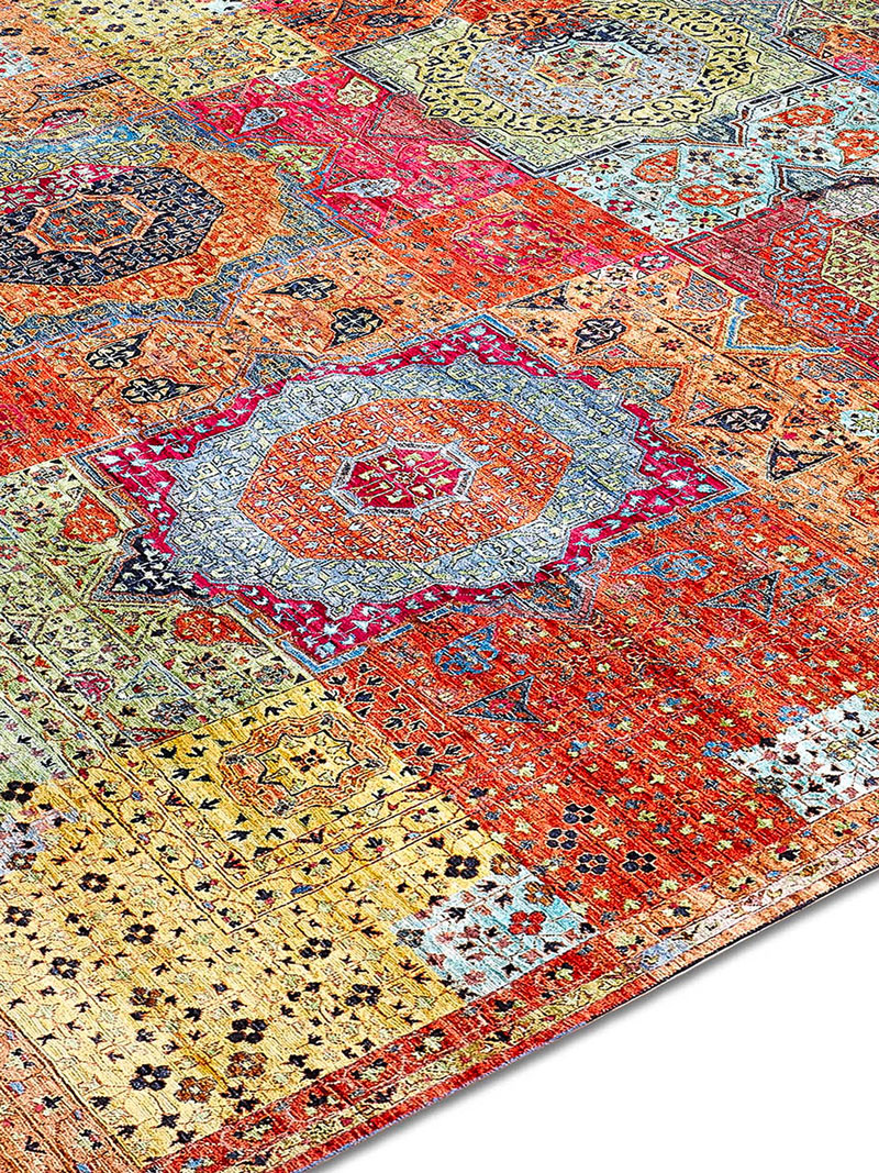 Cosmic Orange Exquisite Handmade Rug