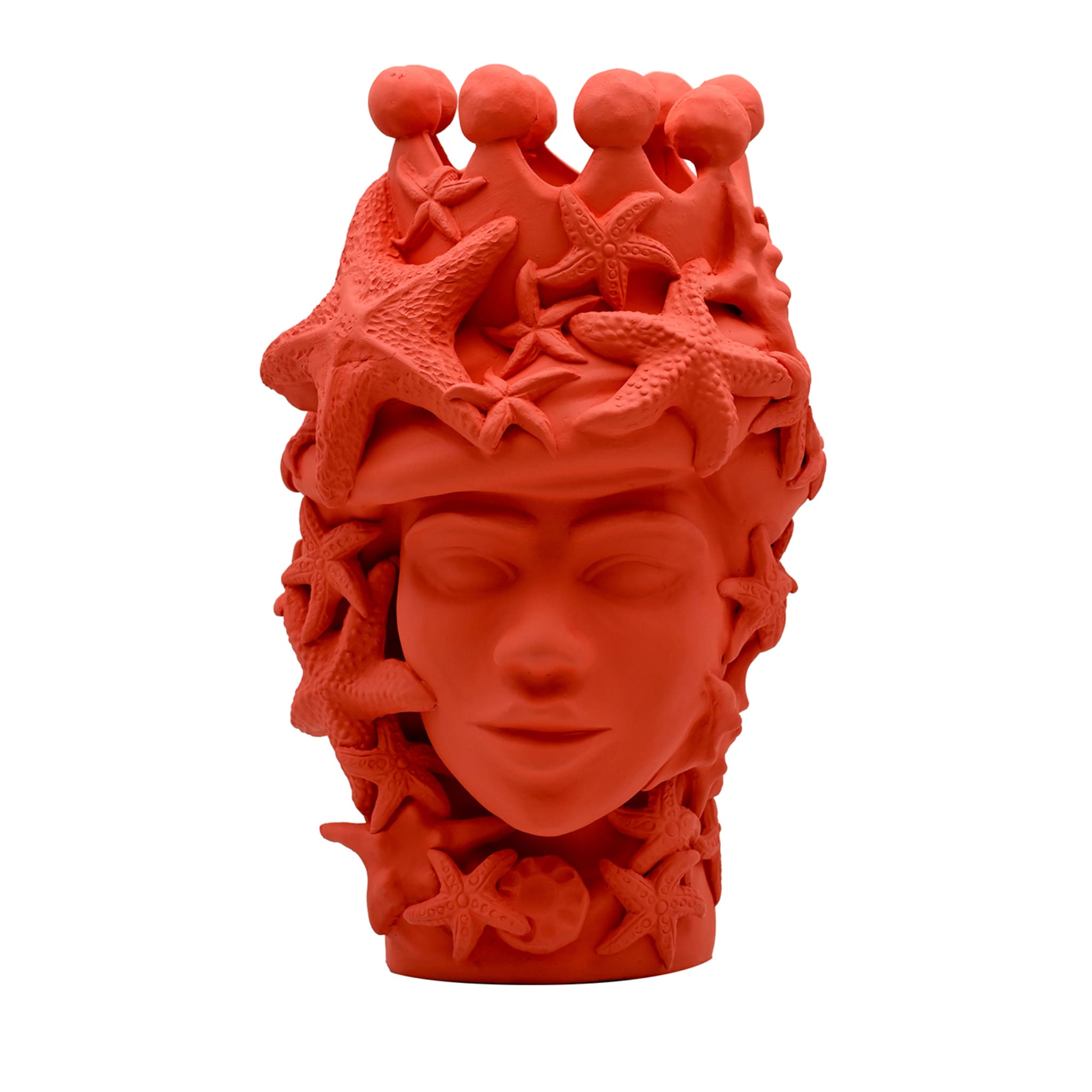 Moor's Head Red Handmade Sculpture