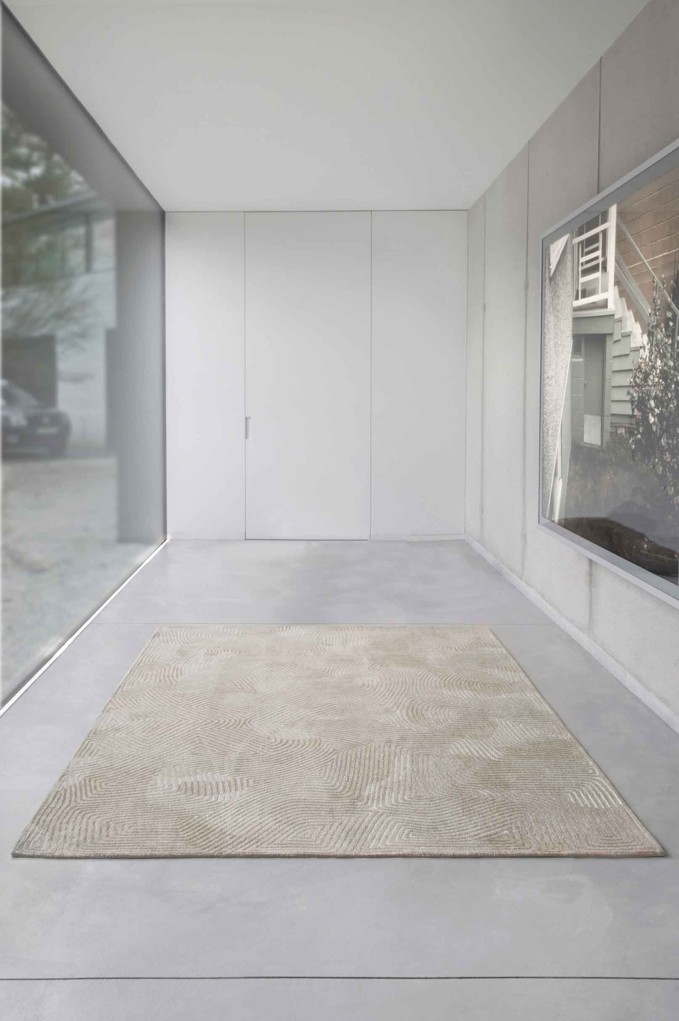 Beige Flatwoven Rug