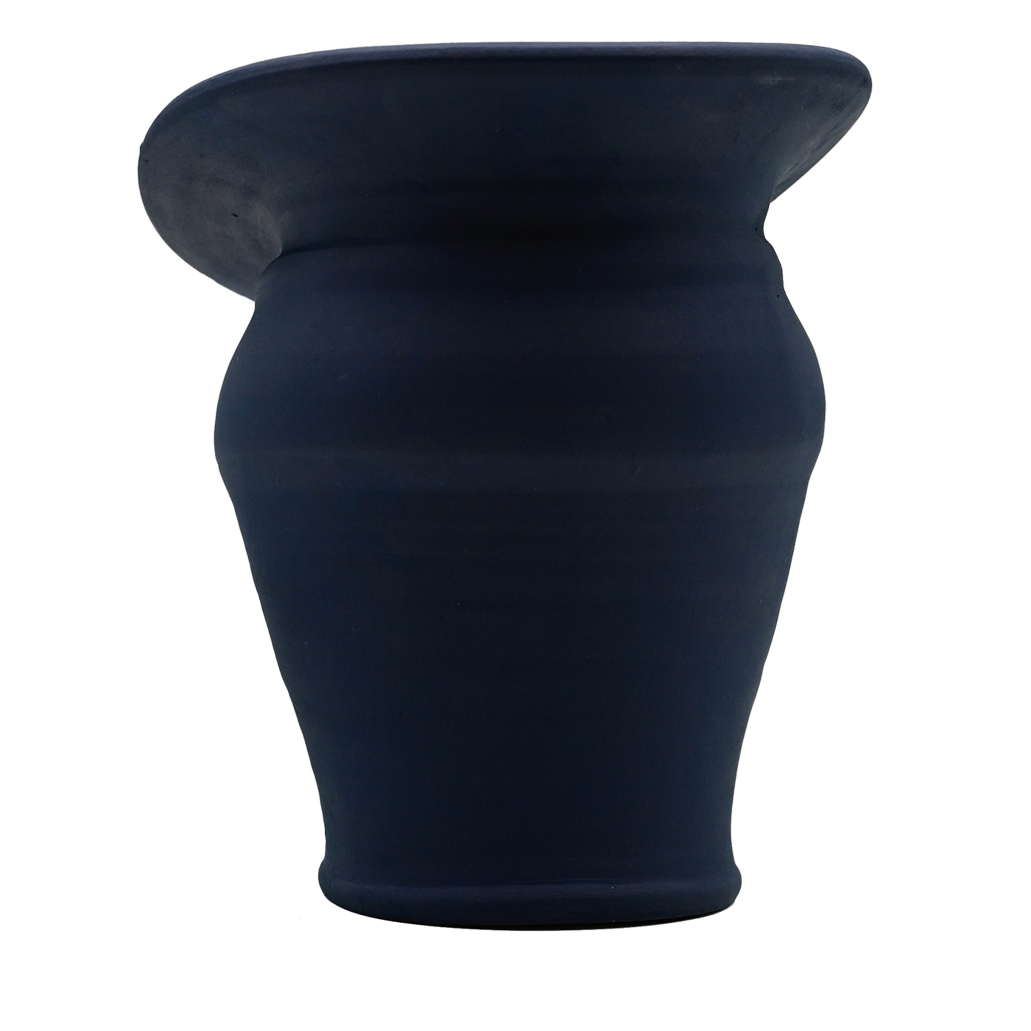 Blue Hand Sculptured Vase