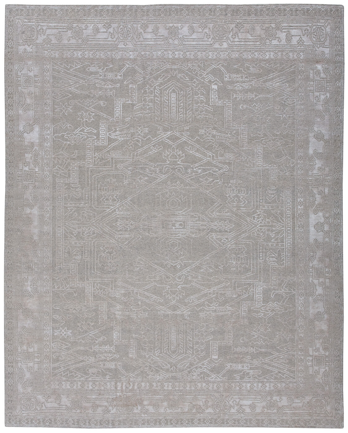 Heriz Grey Hand-Woven Rug