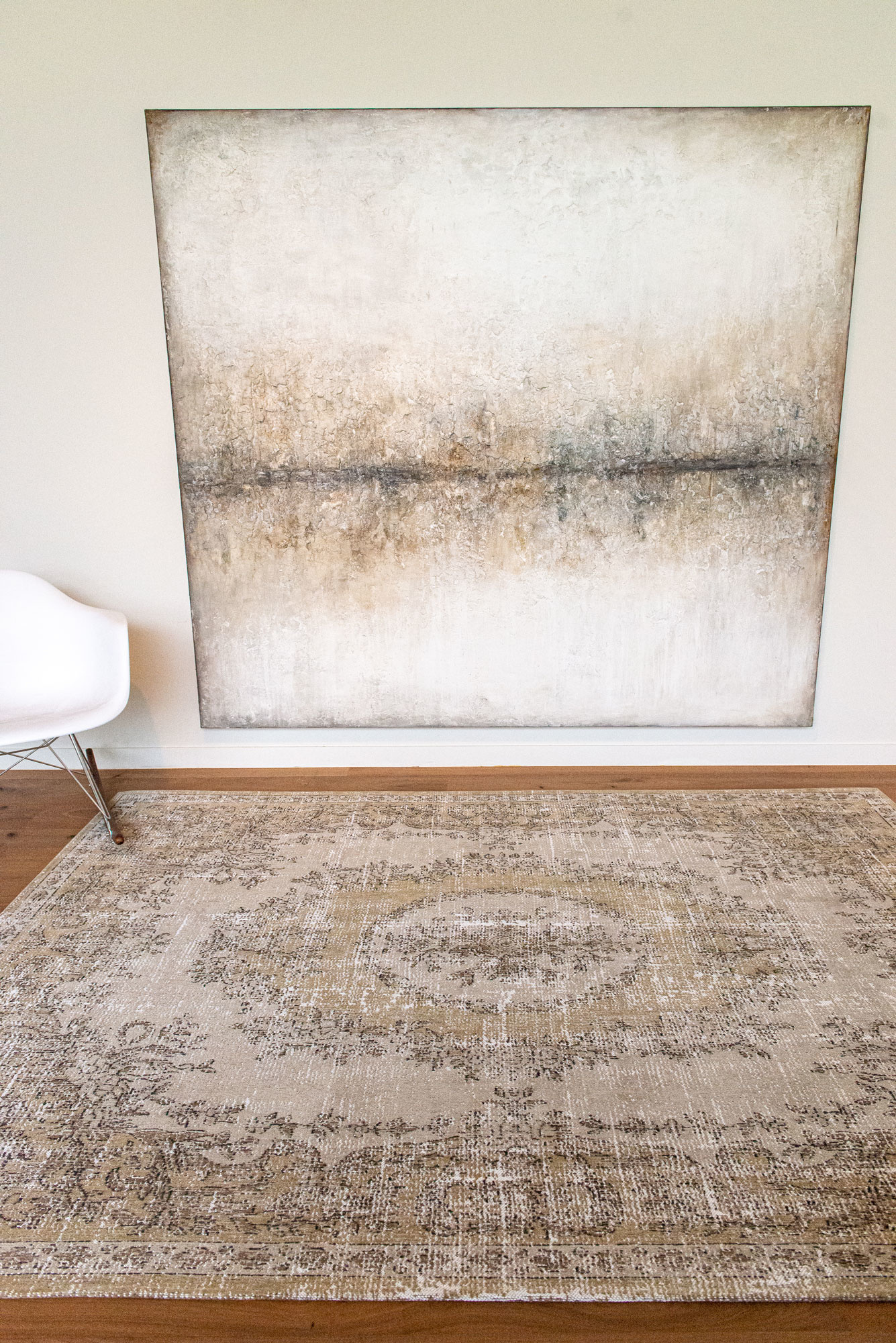 Vintage Medallin Beige Rug