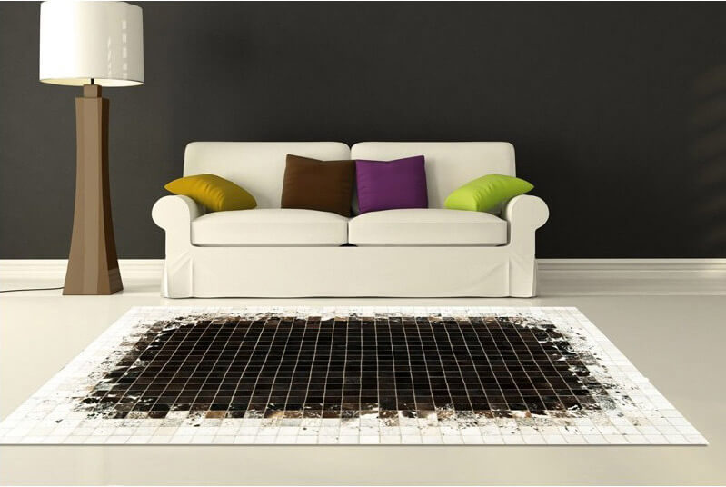 Mosaic Cowhide Rug