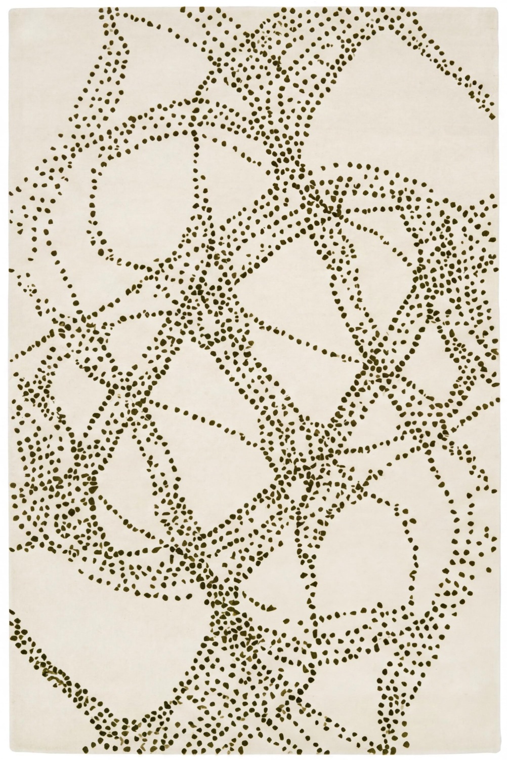 Rope Lattice Sand Handcrafted Rug