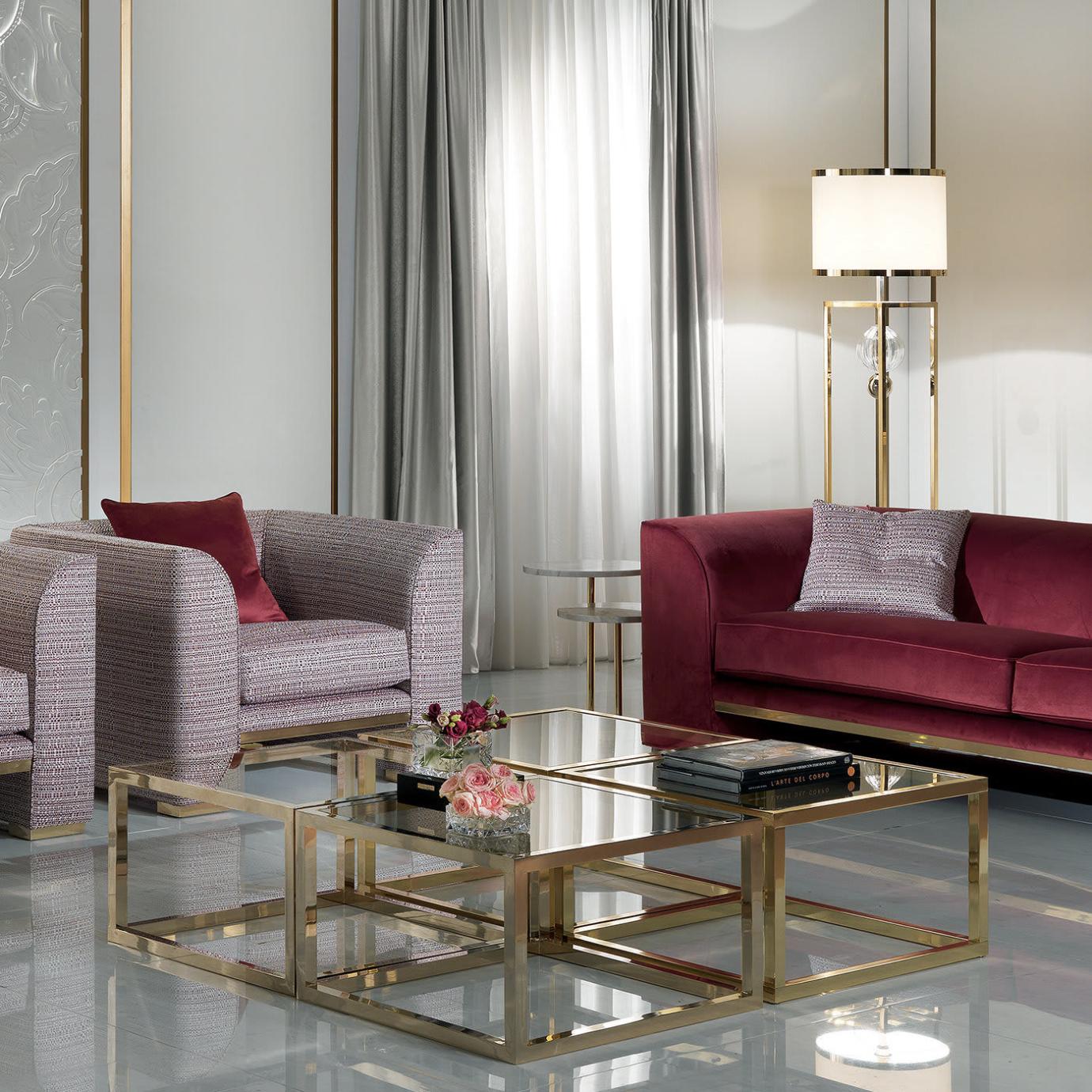 Coffee Table In Brass