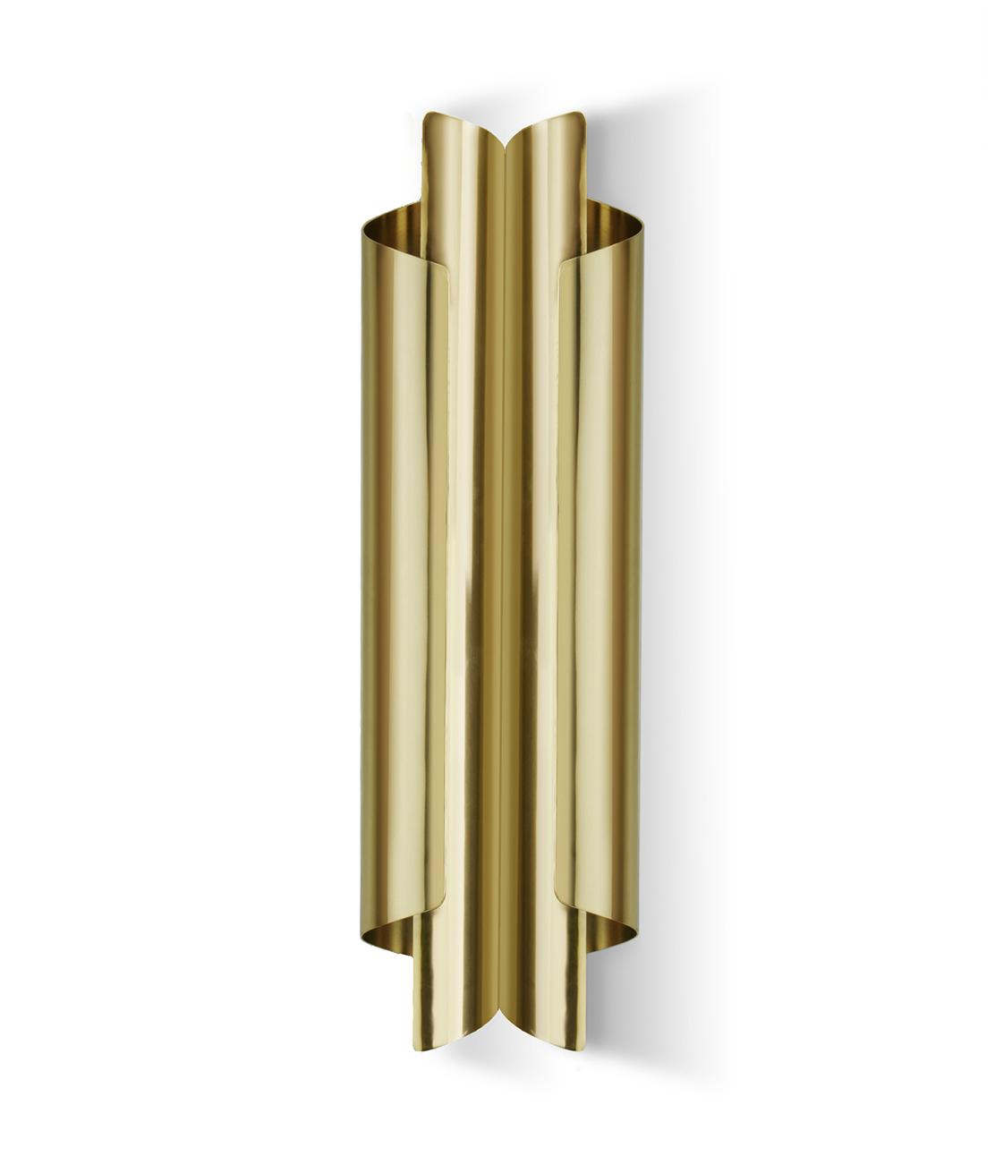 Aged Brass Double Wall Light
