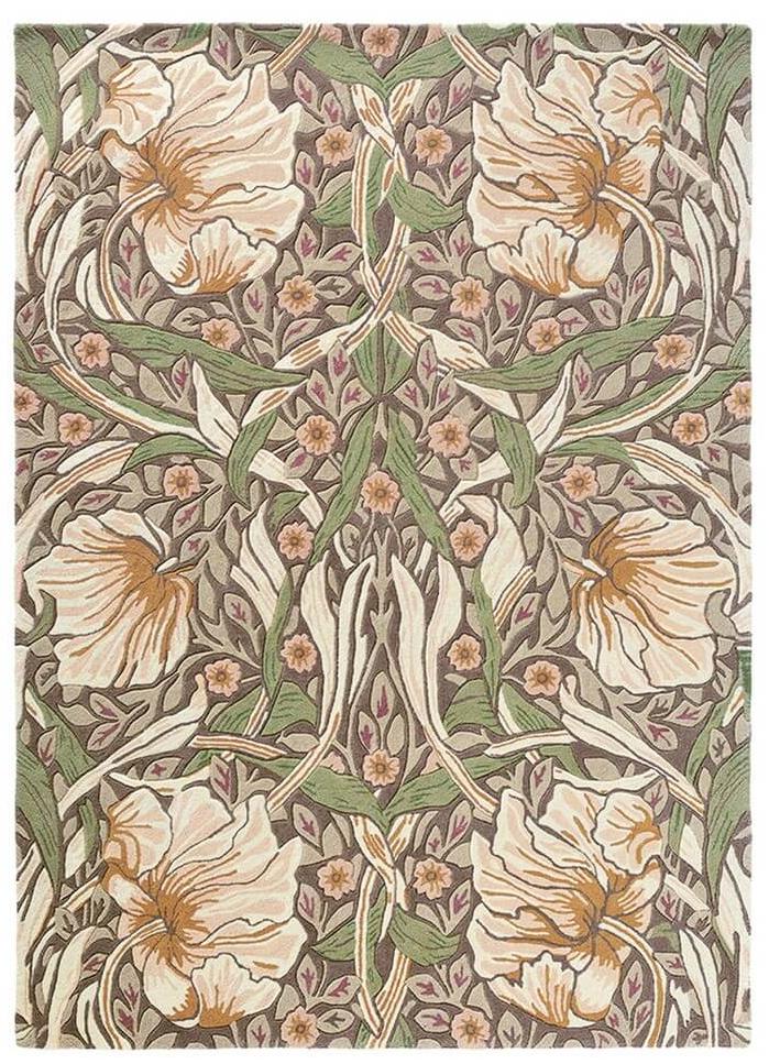 Designer Wool Floral Rug ☞ Size: 5' 7" x 8' (170 x 240 cm)