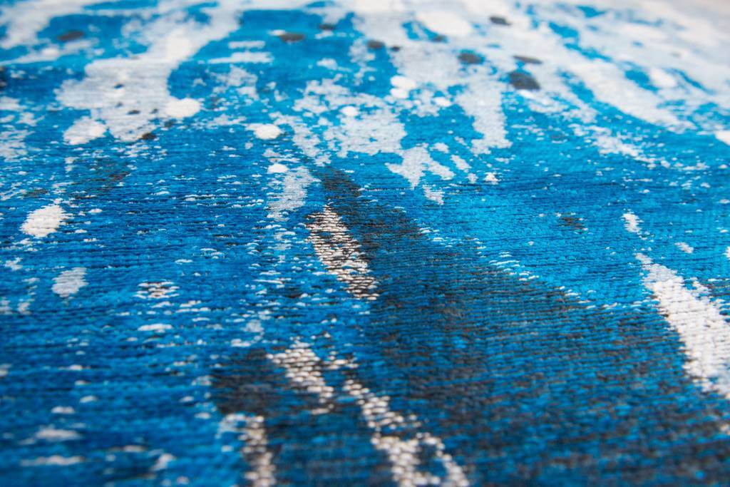 Jacquard Blue Waves Premium Rug ☞ Size: 6' 7" x 9' 2" (200 x 280 cm)
