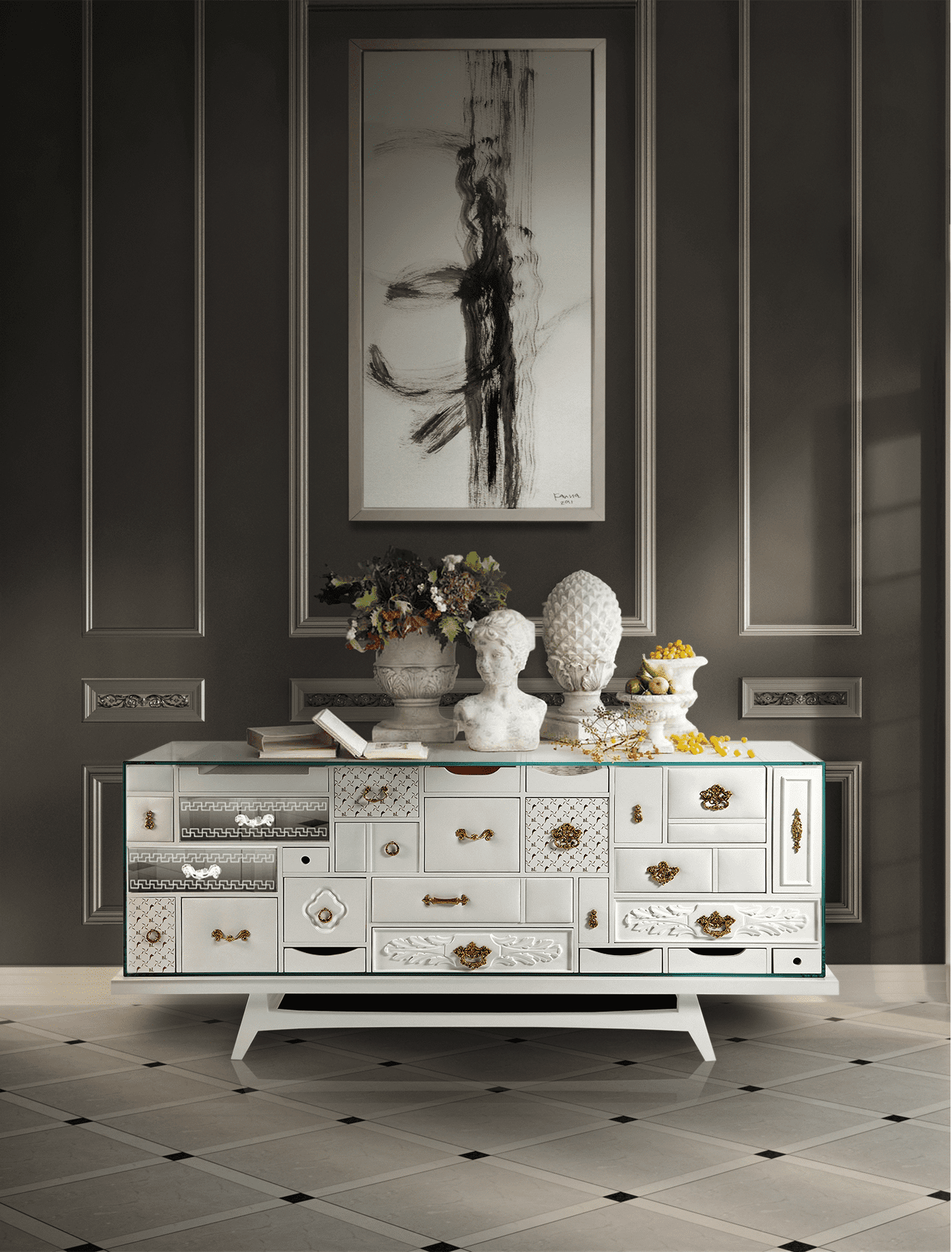 Miro White Sideboard