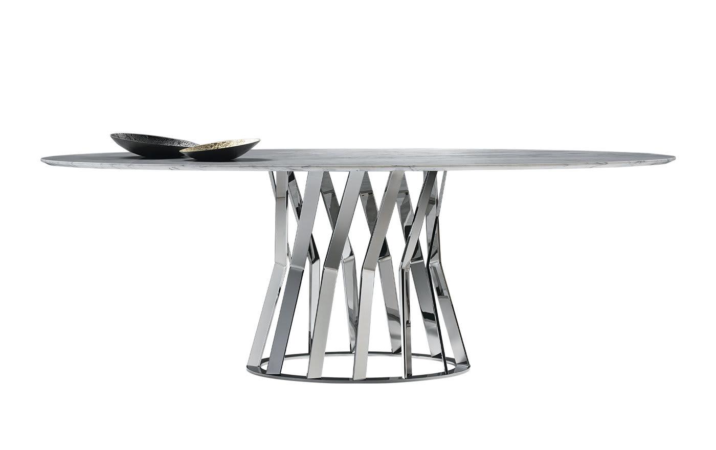 Ray Chrome Dining Table