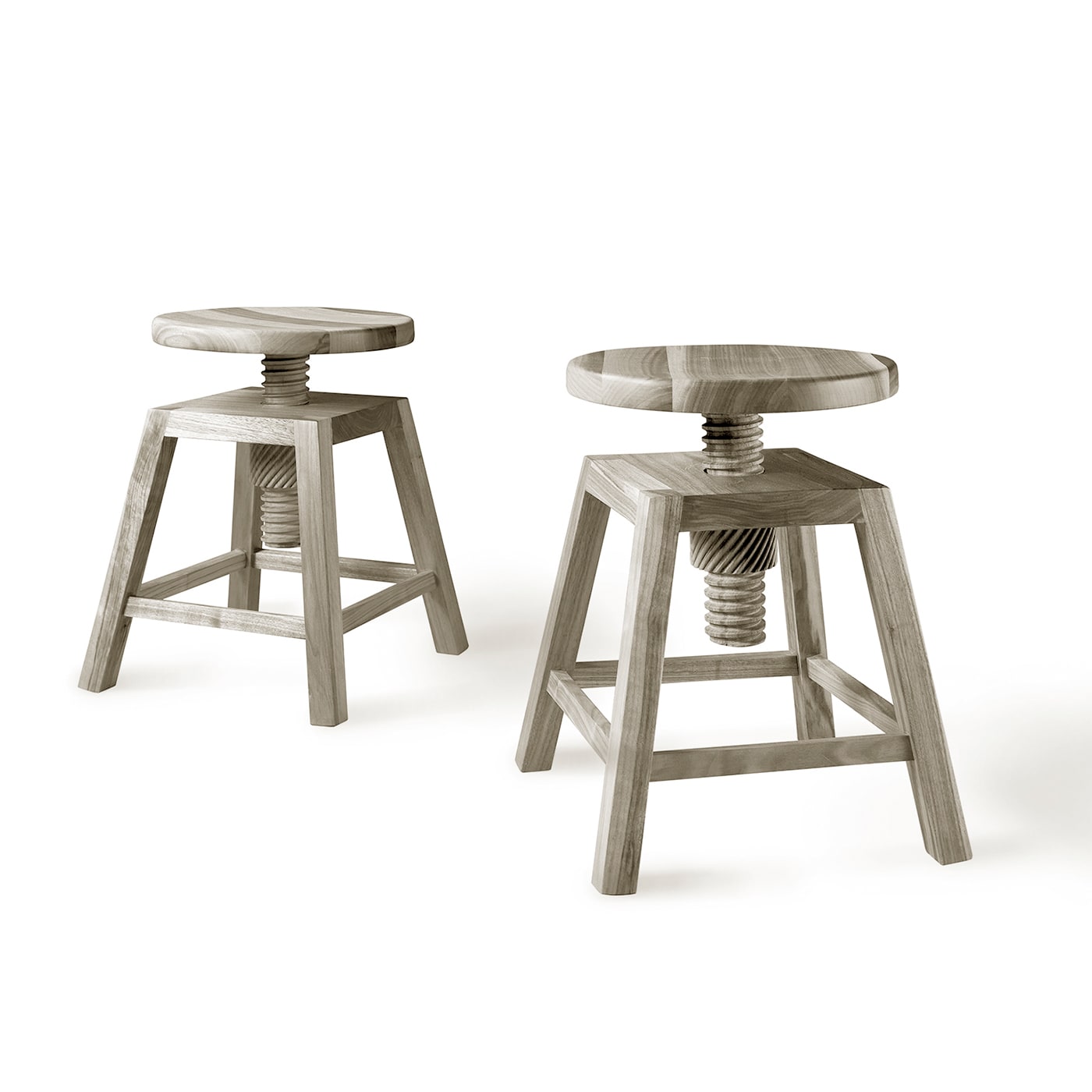 Invito Low Grey Stool