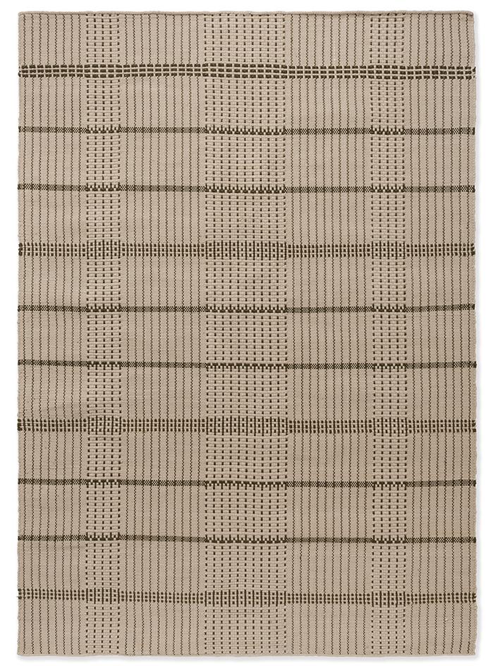 Olive Stitch Outdoor Rug ☞ Size: 4' 7" x 6' 7" (140 x 200 cm)