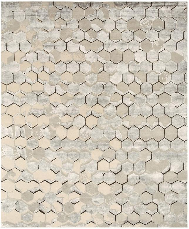 Honeycomb Hand-Knotted Rug ☞ Size: 8' 2" x 10' (250 x 300 cm)