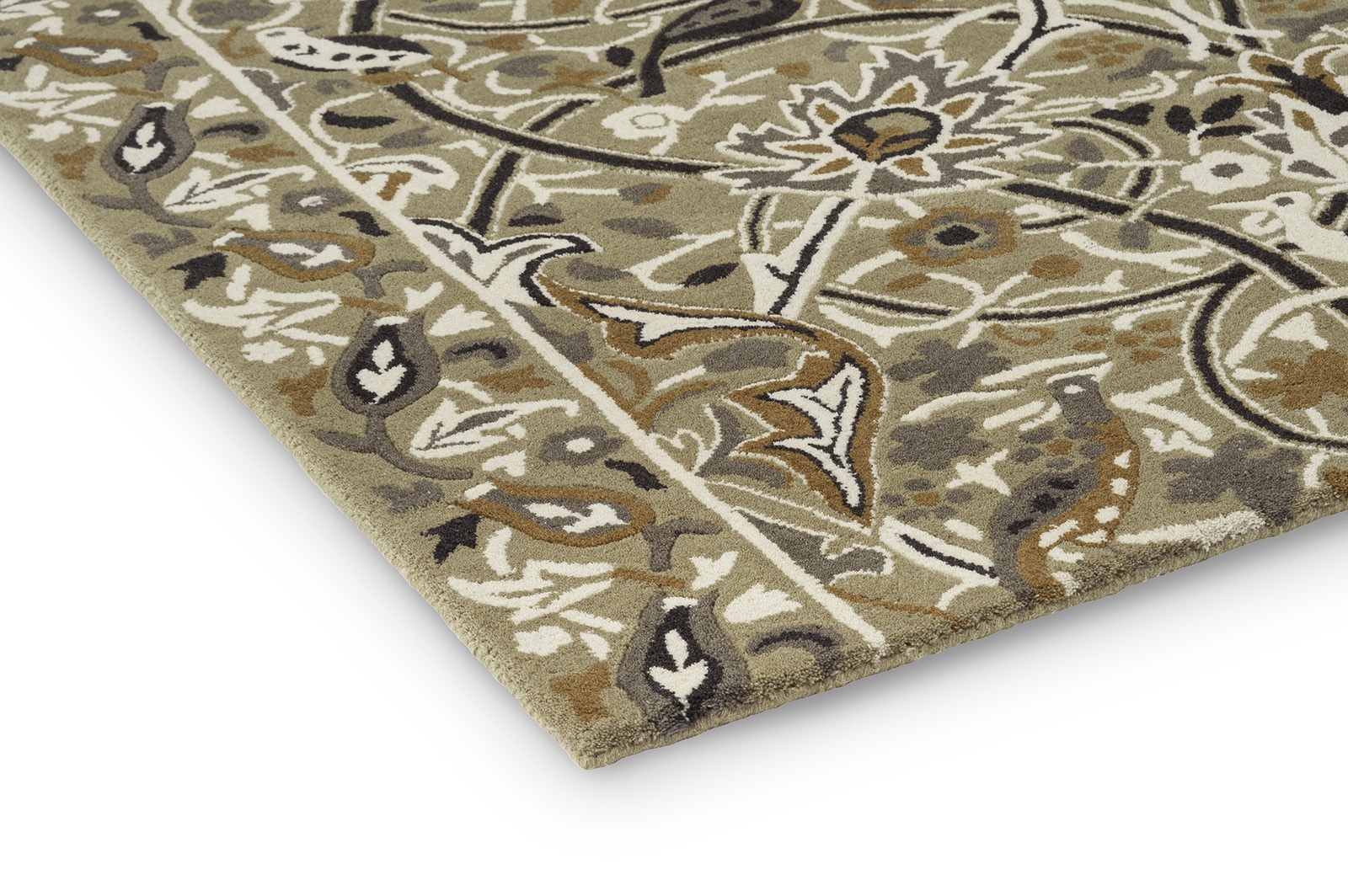 Designer Stone / Mustard Handtufted Rug