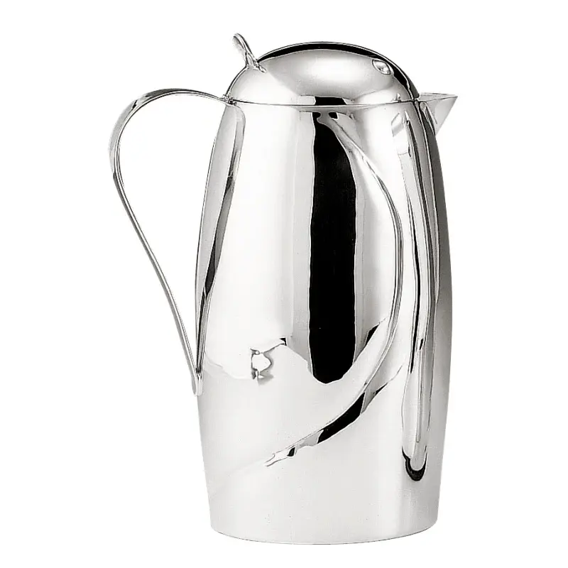 Pettirosso Italian Silver-Plated Thermos Carafe
