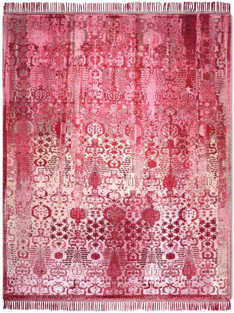 Woods Strawberry Hand Knotted Rug