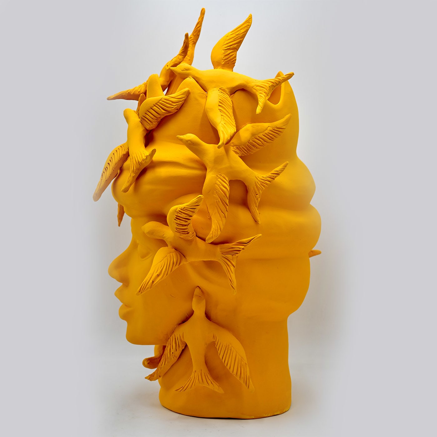 Moor's Head Orange Sculpture
