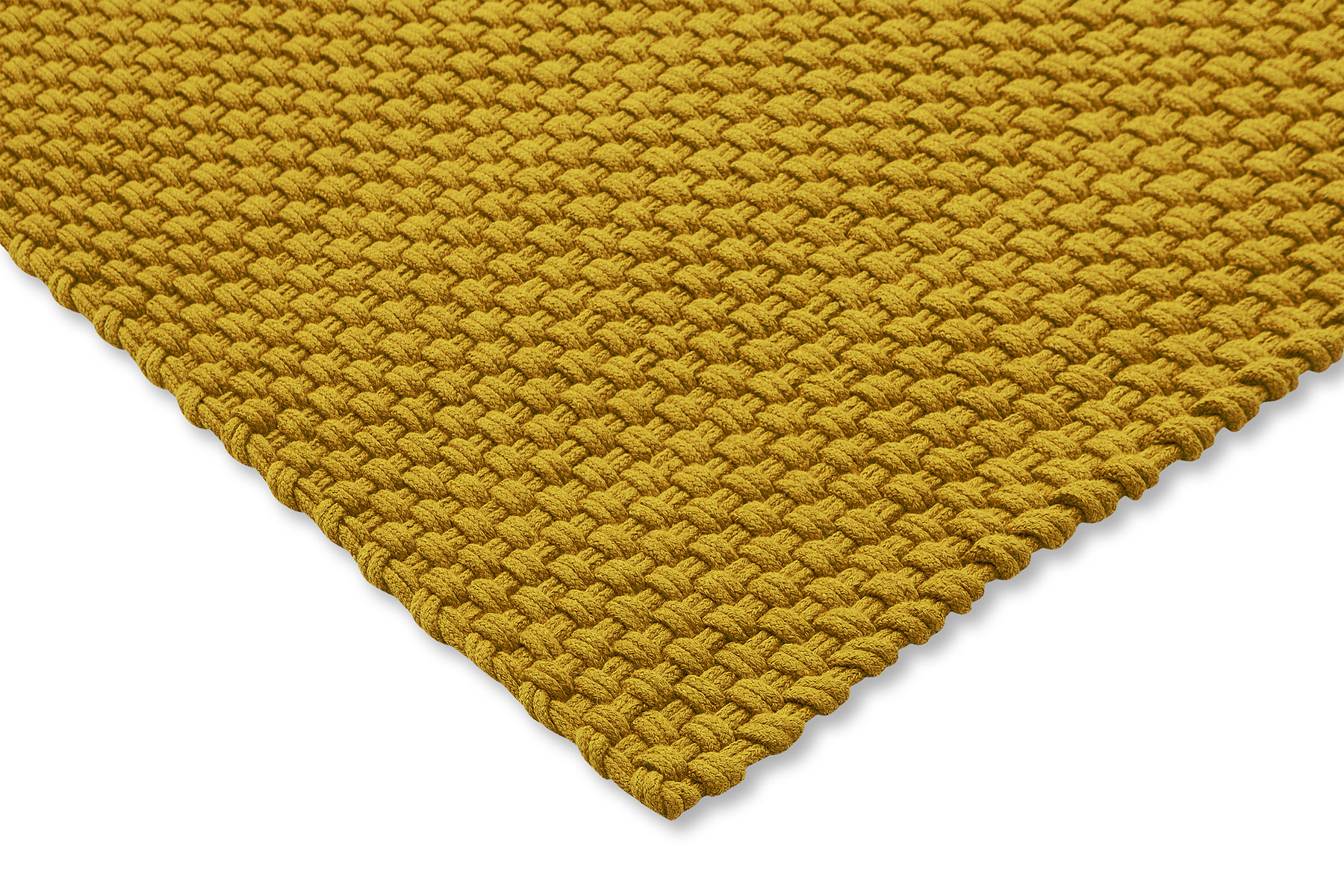 Mustard Outdoor Handwoven Rug ☞ Size: 140 x 200 cm