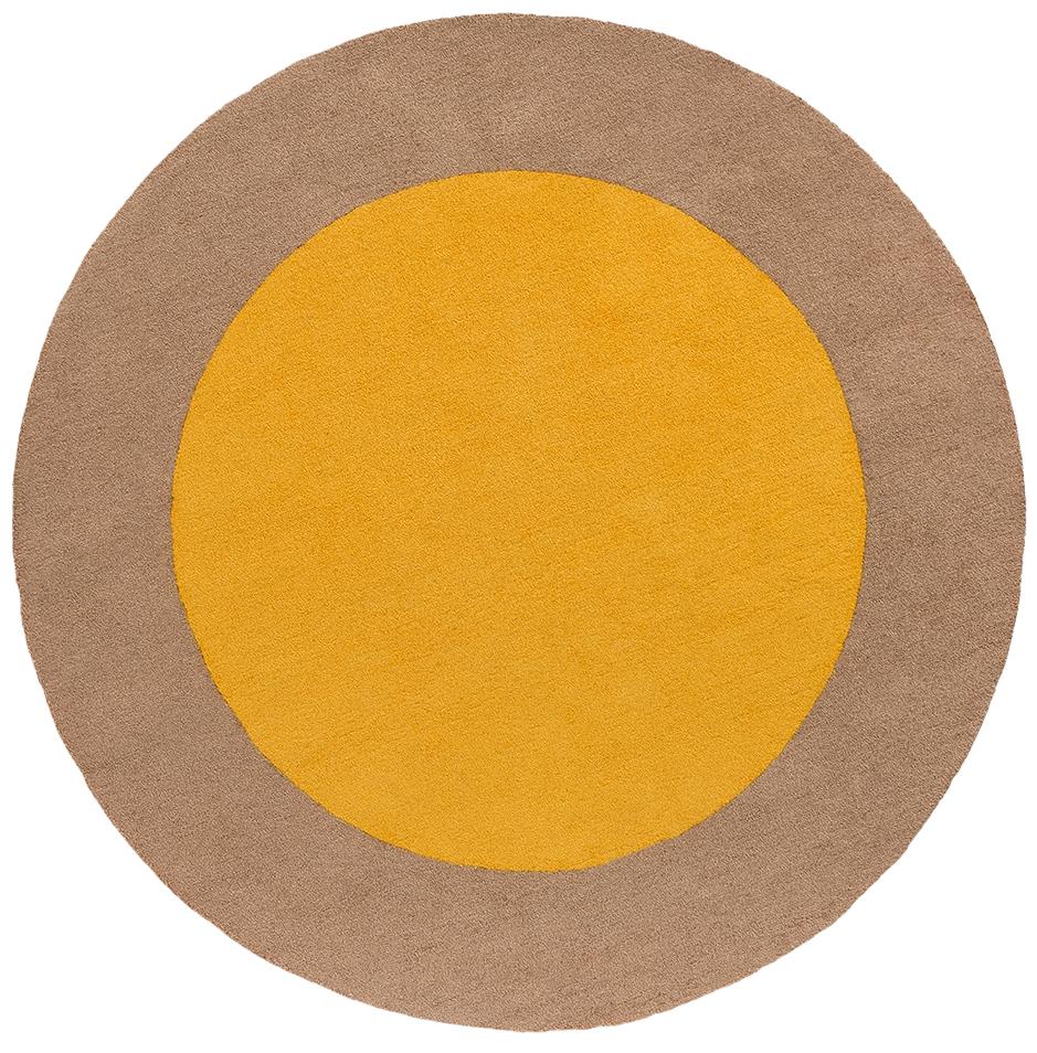 Elegance Round Yellow Outdoor Rug ☞ Size: Round 5' (Ø 150 cm)