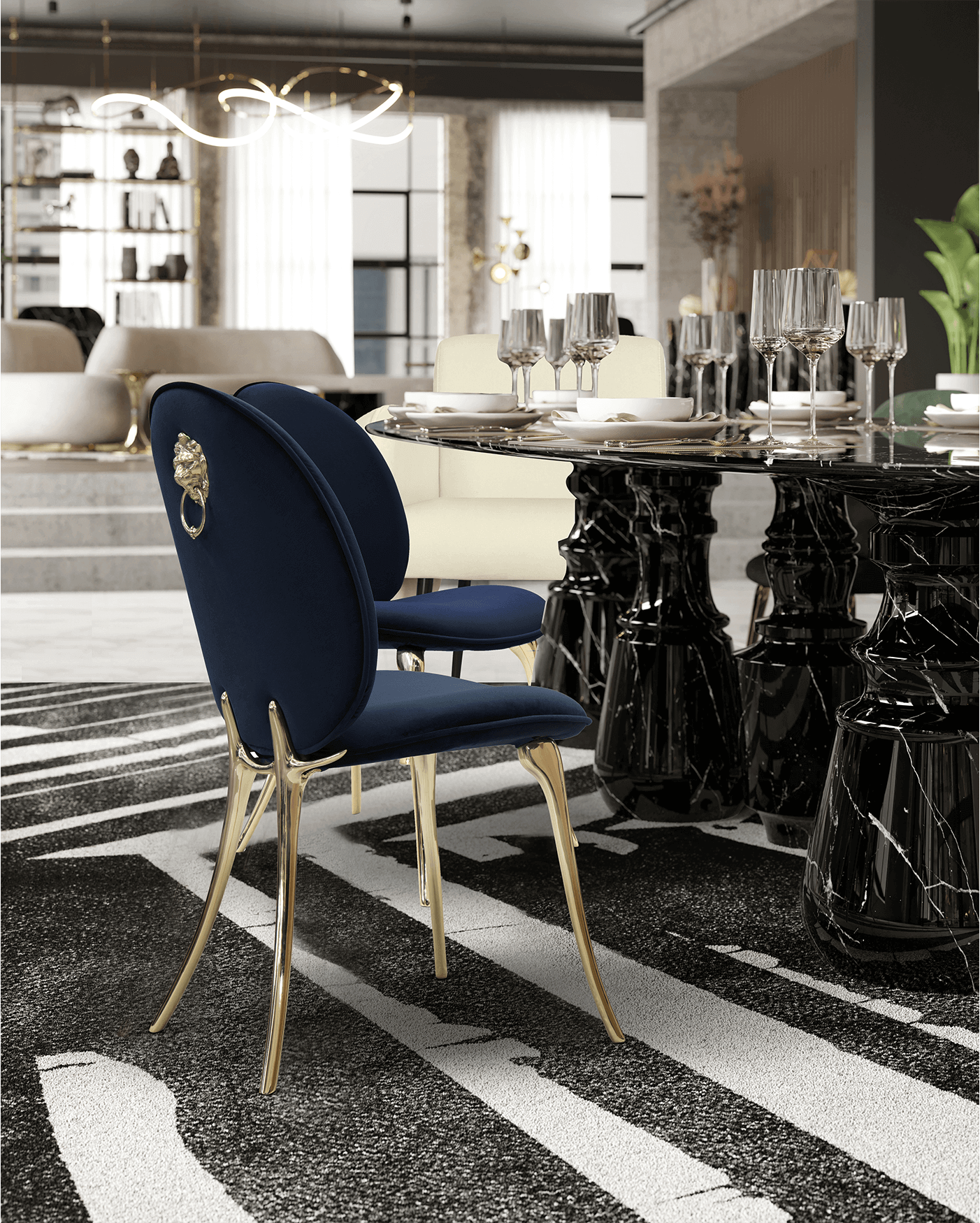 Solara Blue Chair