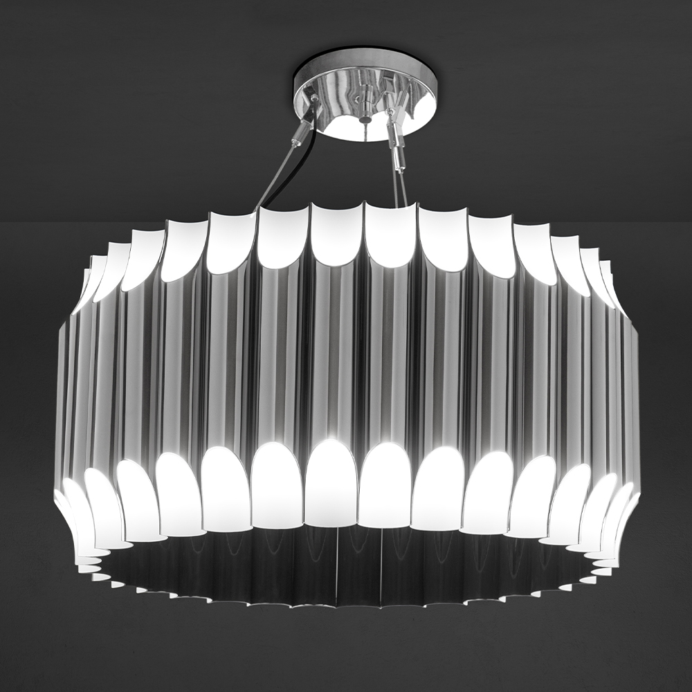 Bold Round Suspension Lamp