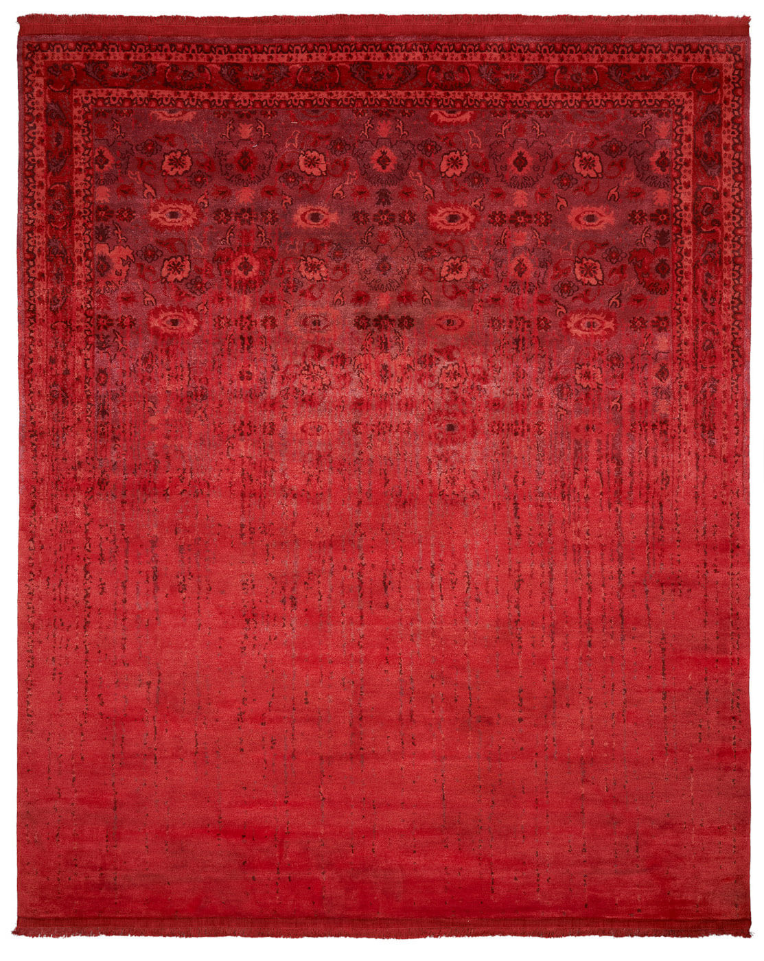 Bidjar Hand-knotted Wool / Silk Red Rug