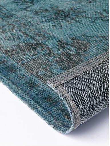 Sicilia Blue Flat Pile Rug ☞ Size: 155 x 230 cm