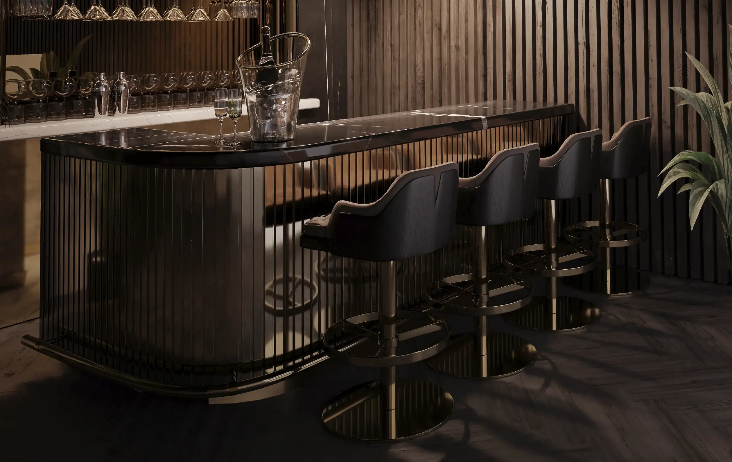 Regal Swivel Bar Chair - 5