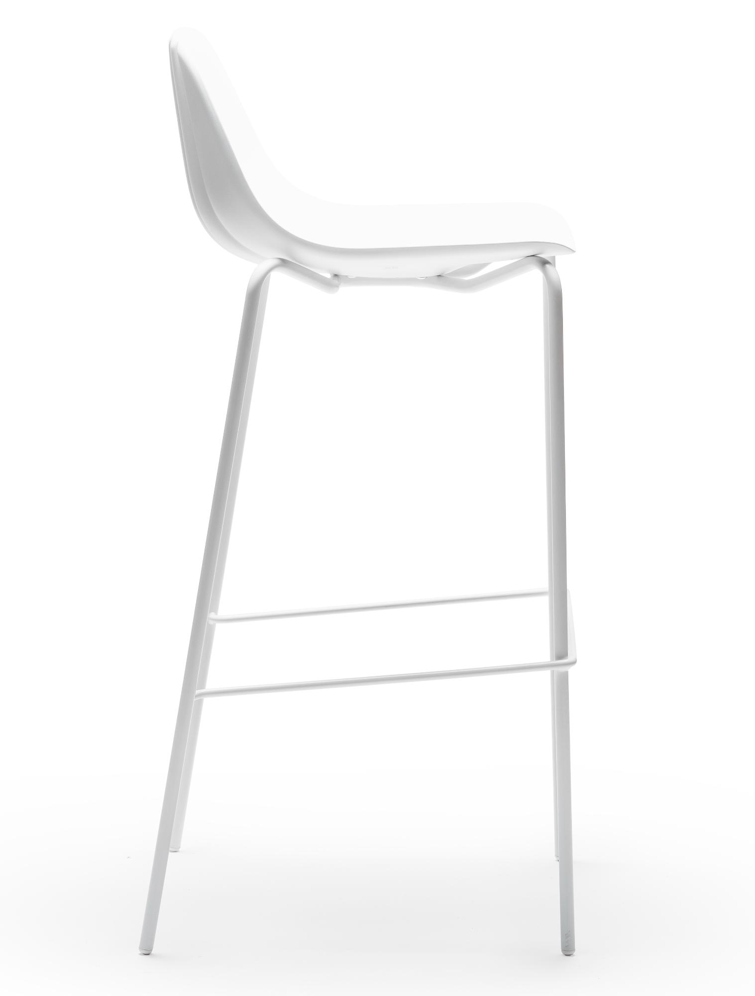 Babah SG-80 White Bar Stool