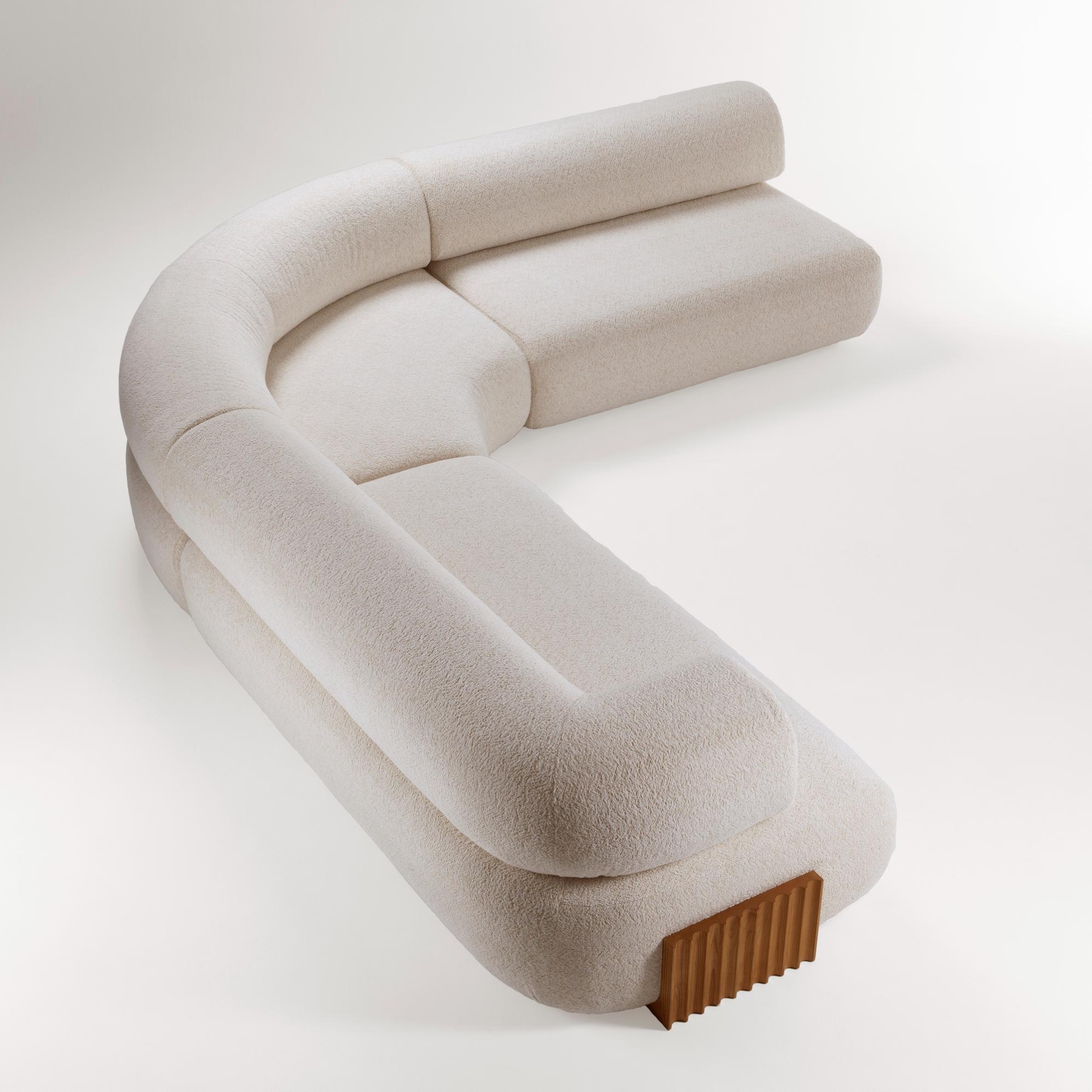 Carmel Wood Modular Sofa