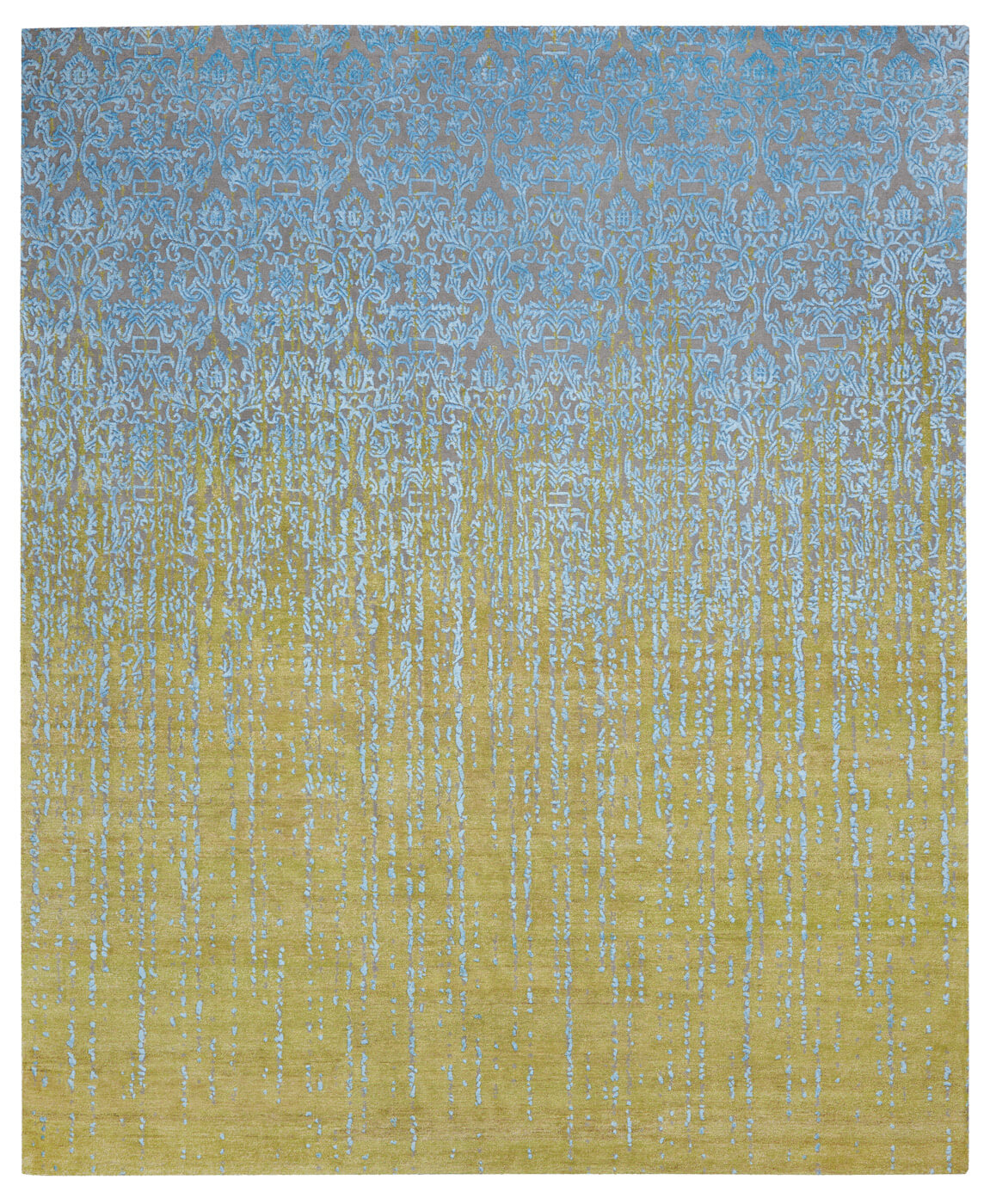 Roma Hand-Knotted Blue & Yellow Rug