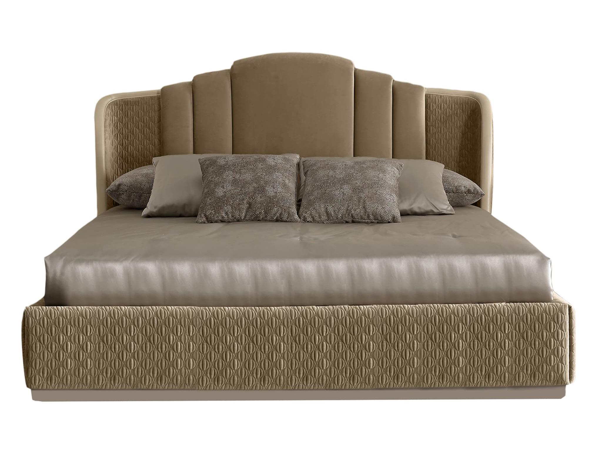 Beige Luxury Bed