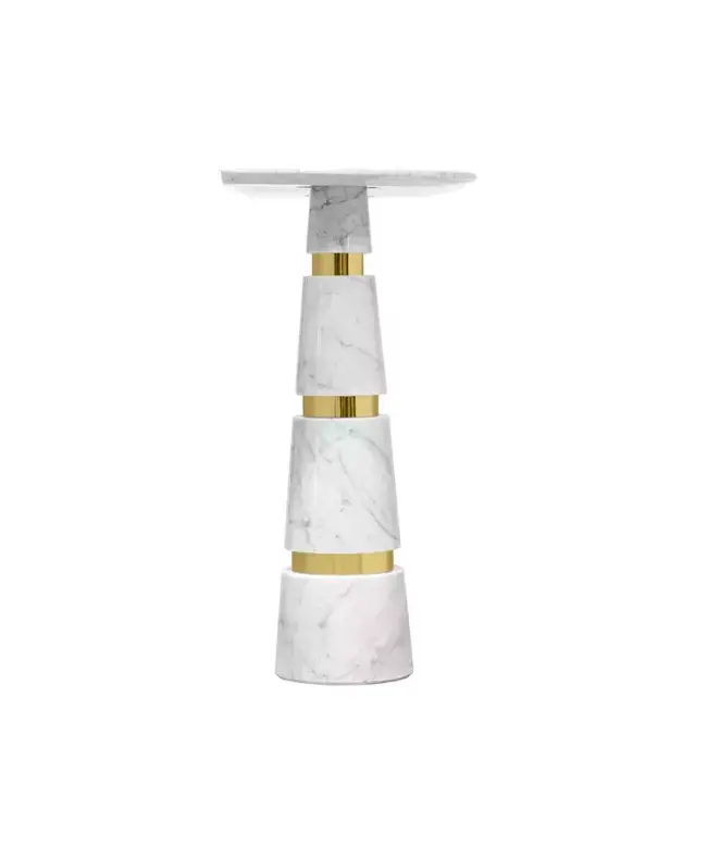 Avalanche Carrara Marble Console