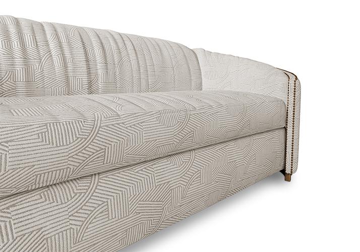 Premium Comfort Beige Curved Sofa