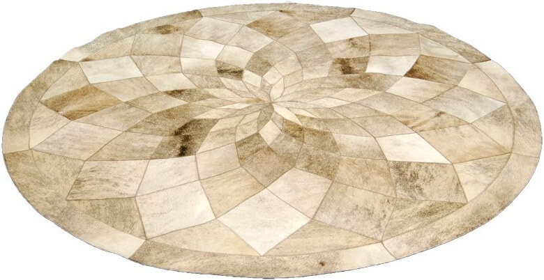 Chariot Cowhide Circle Rug