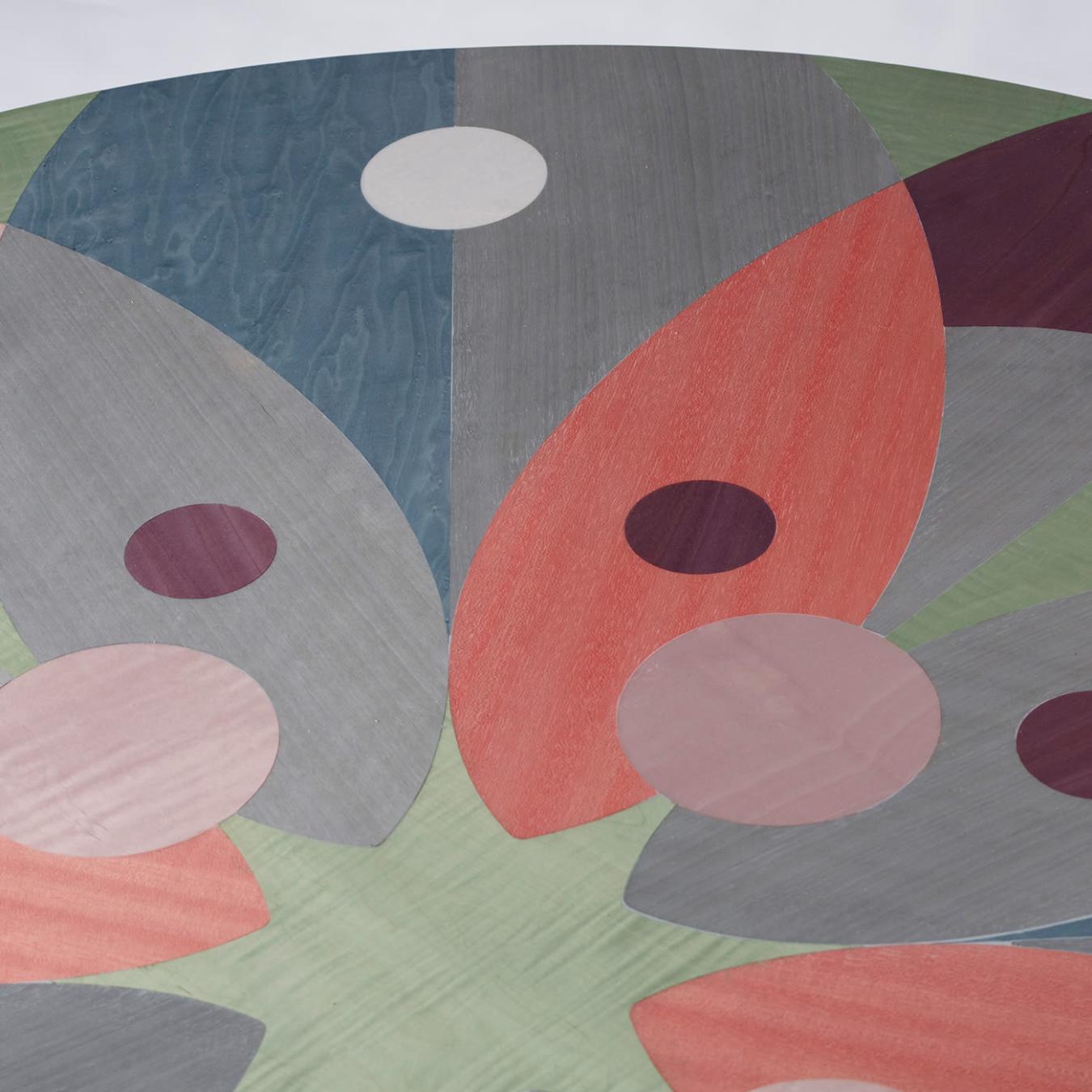 Multi-Color Veneered Dining Table
