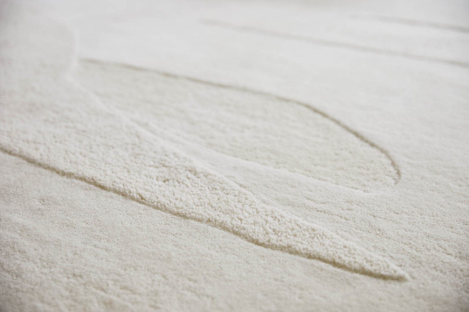 Decor Wool White Rug ☞ Size: 250 x 350 cm