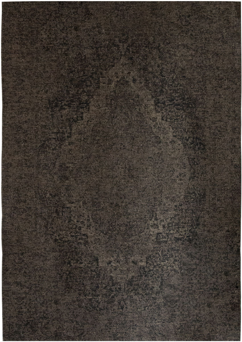 Medallion Black / Grey Flatwoven Rug