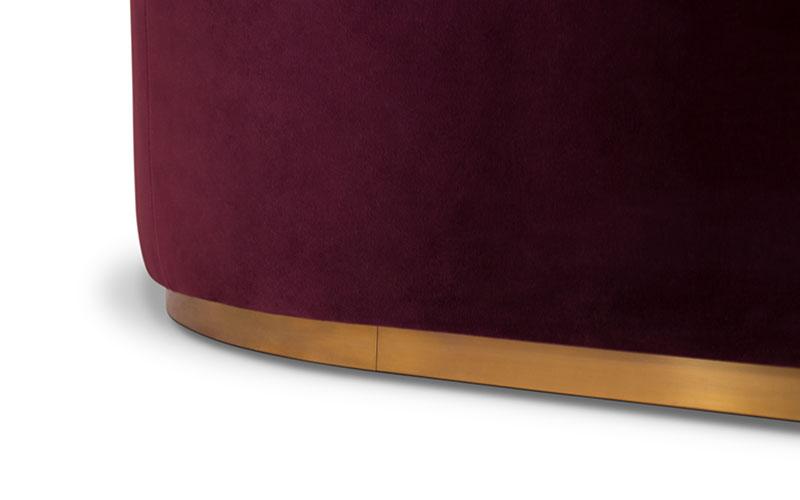 Premium Comfort Red Curved Sofa