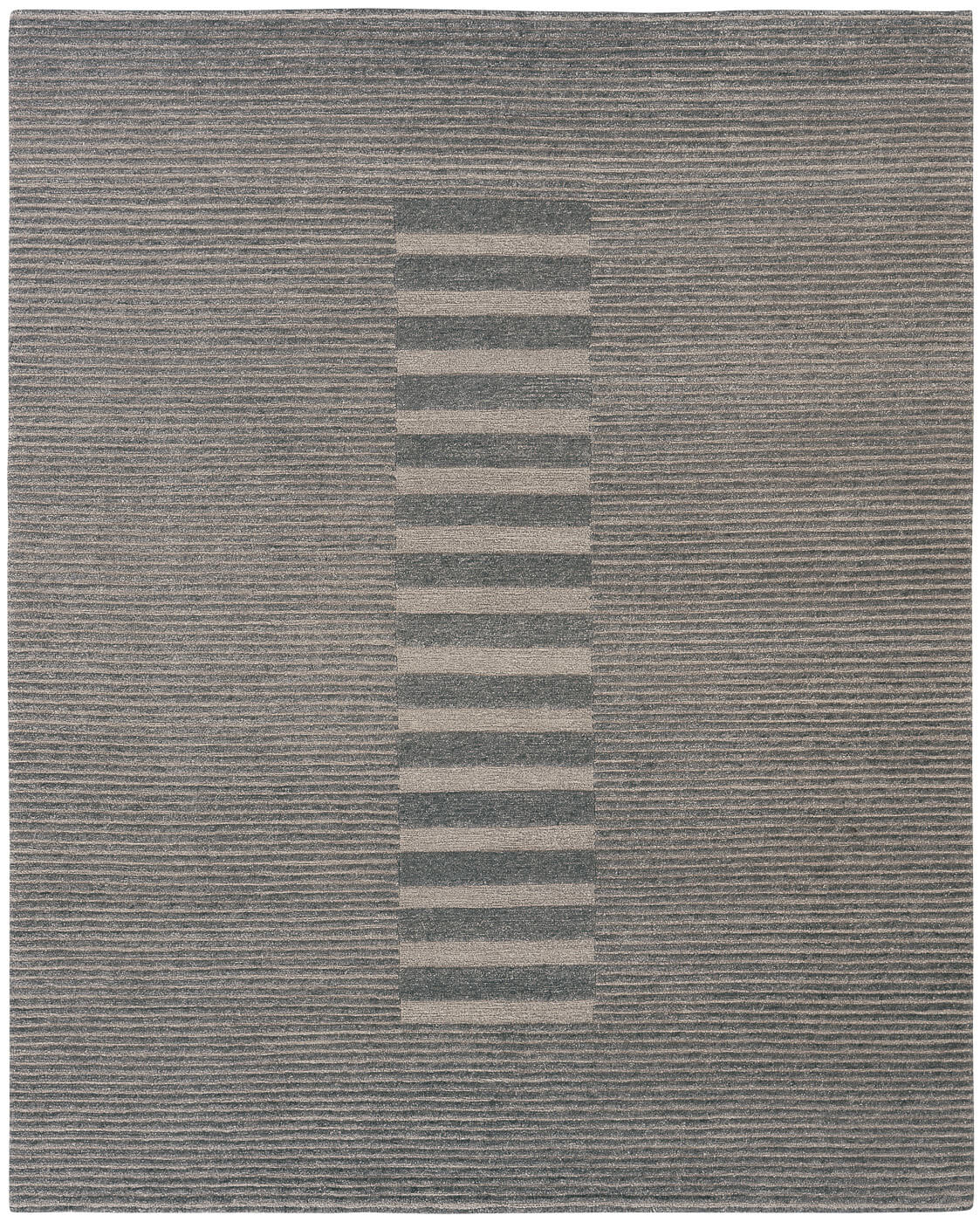 Wool Hand-Knotted Grey Rug